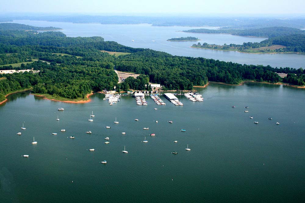 aerial-photo-of-marina-and-lake