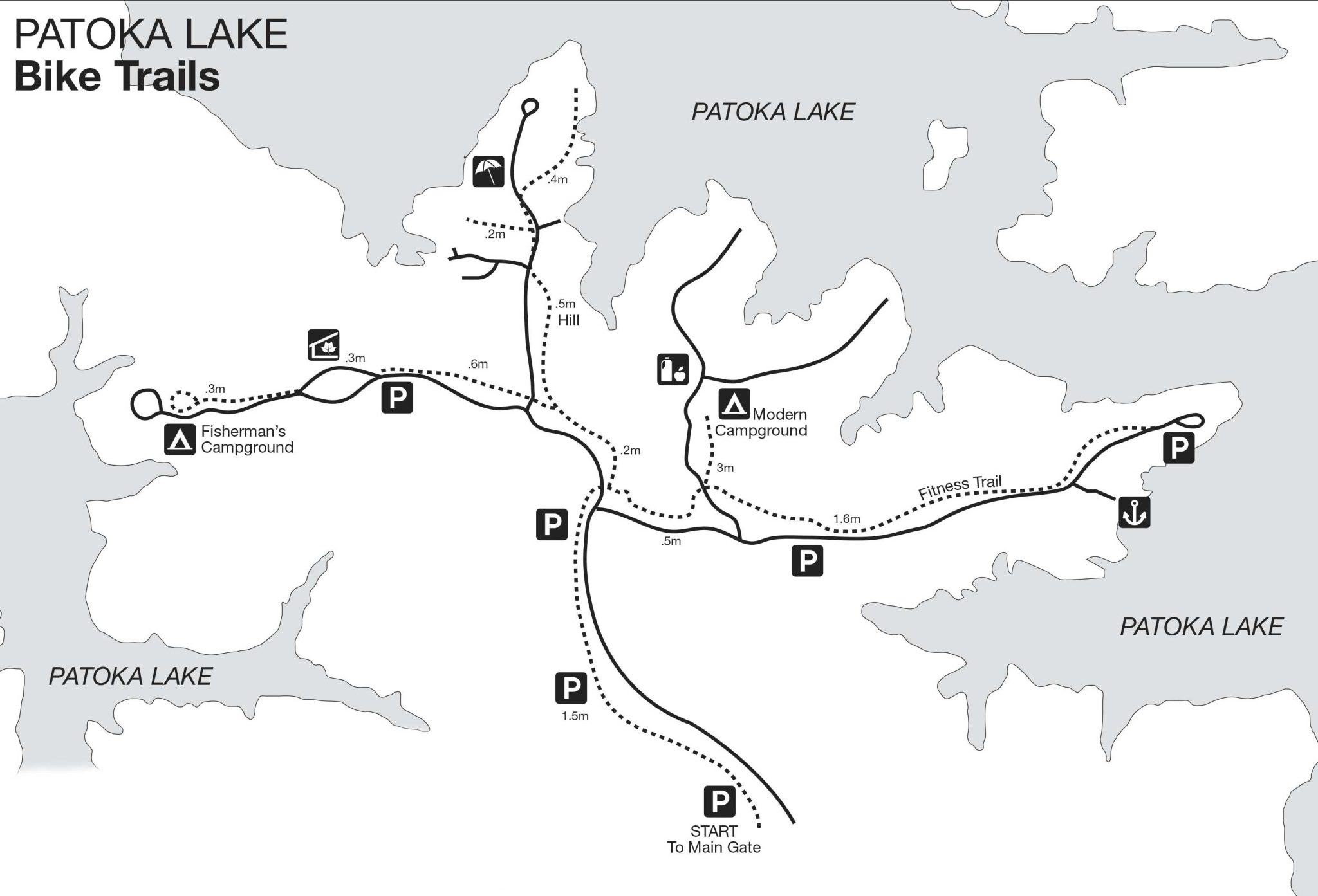 Enjoy patoka lake bike trails - Patoka Lake State Park